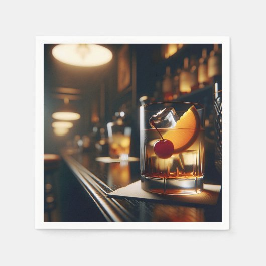 Ouderwets cocktailparty servet (Voorkant)