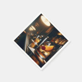 Ouderwets cocktailparty servet (Hoek)