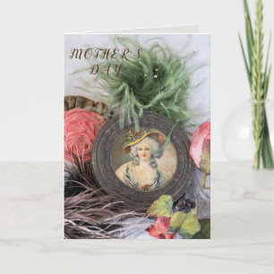 Ouderwets dame mam Victoriaans Moederdag Kaart