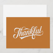 Ouderwets Dankbaar Thanksgiving Herfst Cadeau Feestdagenkaart (Voorkant / Achterkant)