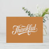 Ouderwets Dankbaar Thanksgiving Herfst Cadeau Feestdagenkaart (Staand voorkant)