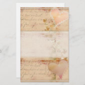 , ouderwets design briefpapier (Voorkant / Achterkant)