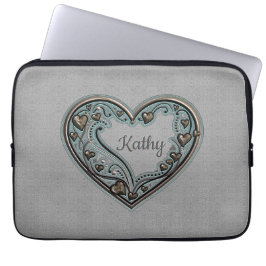 Ouderwets hart laptop sleeve