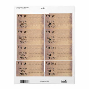 Ouderwets Kunst en Ambacht Verkoop Labels, Blank Etiket