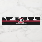 Ouderwets Melk met een Koe Waterfles Etiket (Enkel label)