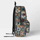 Ouderwets Patchwork Quilt Bedrukte Rugzak (Links)