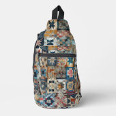 Ouderwets Patchwork Quilt Sling Bag (Voorkant)