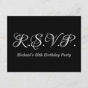 Ouderwets RSVP-Briefkaart Briefkaart