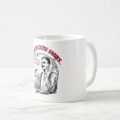 Ouderwets scheerapparaat koffiemok (Voorkant rechts)