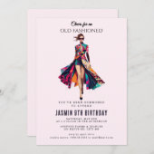 Ouderwets" Verjaardag Kaart (Voorkant / Achterkant)