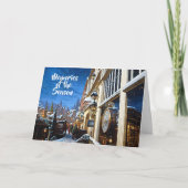 Ouderwets Village Christmas Kaart (Voorkant)