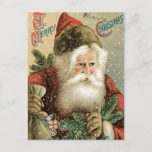 Ouderwets Vrolijk Kerstfeest Sinterklaas Feestdagenkaart