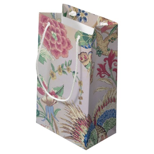 ouderwets Wallpaper Pattern Klein Cadeauzakje (Achterkant Gekanteld)