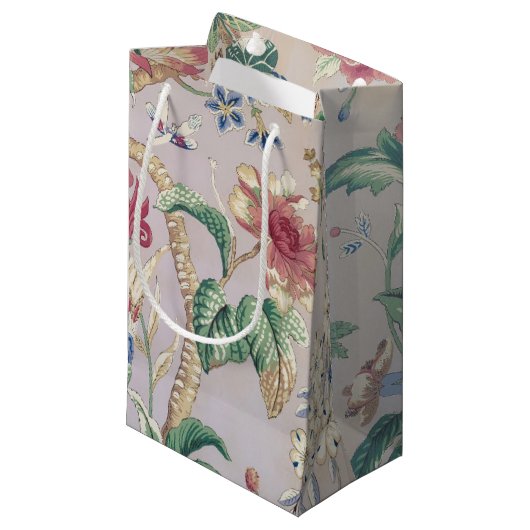 ouderwets Wallpaper Pattern Klein Cadeauzakje (Voorkant Gekanteld)