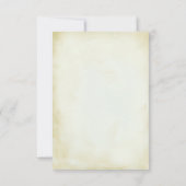 ouderwets Western thema bruiloft RSVP (Achterkant)