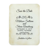 ouderwets Western thema Save the Date Magneet (Verticaal)