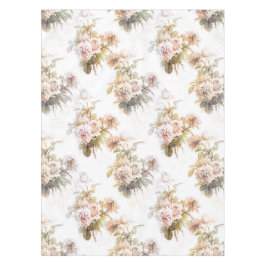 Ouderwets zacht roos roze boeketpatroon tafelkleed