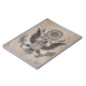 Ouderwetse Amerikaanse wapenschild Notitieboek (Linkerzijde)