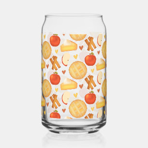 Ouderwetse appeltaart en ingrediënten blikvorm glas