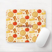 Ouderwetse appeltaart en ingrediënten muismat (Met muis)