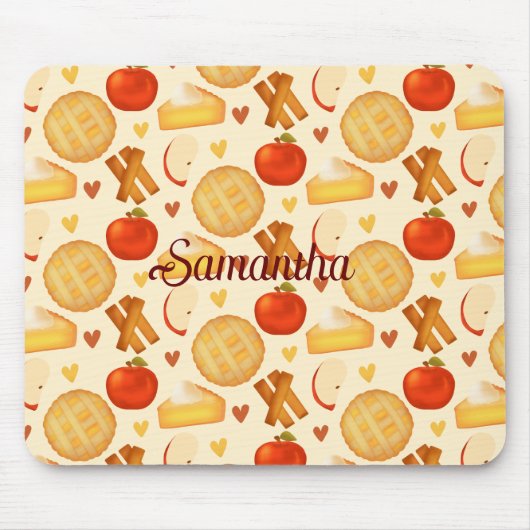 Ouderwetse appeltaart en ingrediënten muismat (Voorkant)