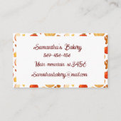 Ouderwetse appeltaart en ingrediënten visitekaartje (Achterkant)