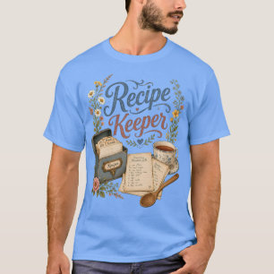 Ouderwetse Bloemige Receptenbewaarder Cottagecore T-shirt