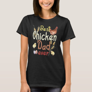 Ouderwetse boerderij waterverf Beste Kip Papa Eva T-shirt