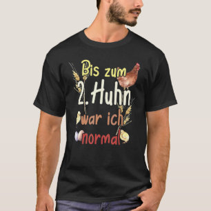 Ouderwetse boerderij waterverf tot de tweede kip t-shirt