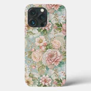 Ouderwetse botanische afbeeldingen, Meisjesachtig iPhone 13 Pro Hoesje