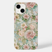 Ouderwetse botanische afbeeldingen, Meisjesachtig Case-Mate iPhone Case (Achterkant)