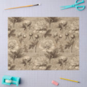 Ouderwetse botanische bloempatroon (2) tissuepapier (Craft)