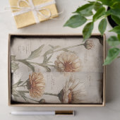 Ouderwetse botanische bloempatroon (8) tissuepapier (Geschenk)