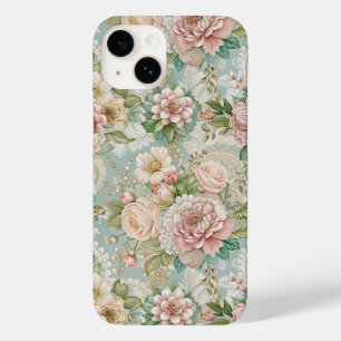Ouderwetse botanische illustraties, Meisjesachtig Case-Mate iPhone 14 Hoesje