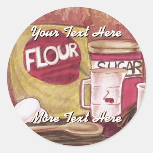 Ouderwetse Chef Stickers (Voorkant)