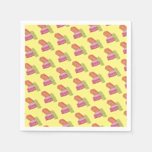 Ouderwetse Christmas Ribbon Snoep Vakantie Zoet Servet