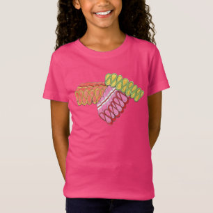Ouderwetse Christmas Ribbon Snoep Vakantie Zoet T-shirt