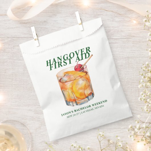 Ouderwetse Cocktail Bachelor Hangover Kit Bedankzakje (Geknipt)