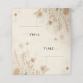 Ouderwetse Delicate Bloemige Botanische Boho Bruil (Buitenkant ongevouwen)