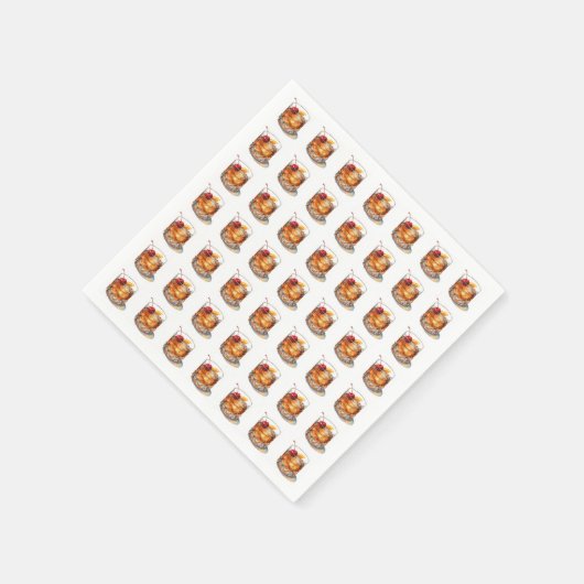 Ouderwetse drank servet (Hoek)