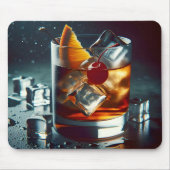 Ouderwetse Drink met ijs Muismat (Voorkant)