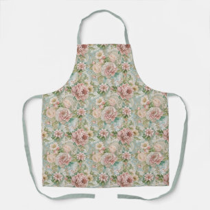 Ouderwetse Elegante Botanische Stijl Schort