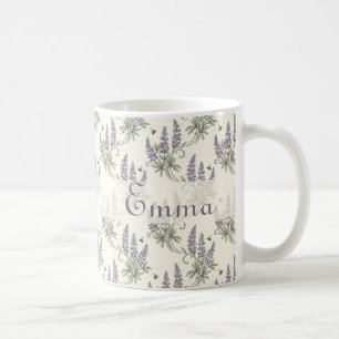 Ouderwetse Elegante Lupine & Bijen Botanisch Patro Koffiemok