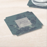 Ouderwetse Elegante Rustieke Turquoise Bloemige Br