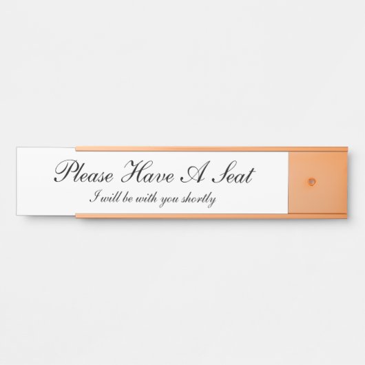 Ouderwetse en traditionele "Neem alstublieft plaat Deurbordje (Voorkant)