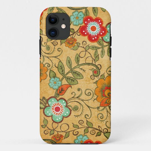 ouderwetse Floral Case-Mate iPhone Case (Achterkant)