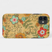 ouderwetse Floral Case-Mate iPhone Case (Achterkant (horizontaal))