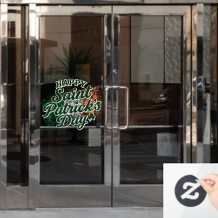 Ouderwetse Gelukkige St. Patrick's dag  Raamsticker