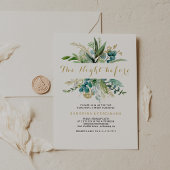 Ouderwetse Goud en Groene Eucalyptus De Nacht Voor Kaart