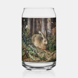 Ouderwetse Haas Bos Natuur Donker Cottagecore Blikvorm Glas